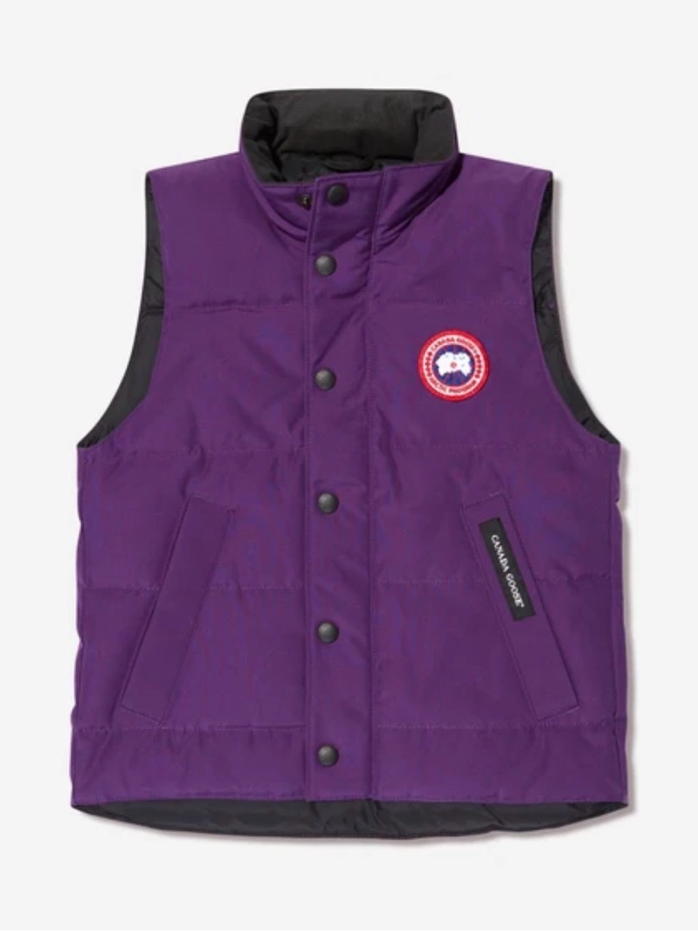 Canada Goose Kids Purple Quilted Down Puffer Vest S7-8 100% authentic.